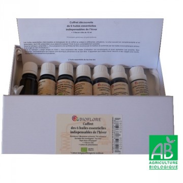 Coffret 6 Huiles Essentielles Bio "les indispensables de l'Hiver " Coffret 6 Huiles Essentielles Bio "les indispensables de l'Hiver "