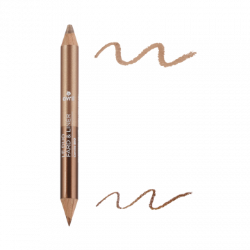 crayon Duo Fard Et Liner Bronze Cuivré / Beige Doré - Certifié Bio