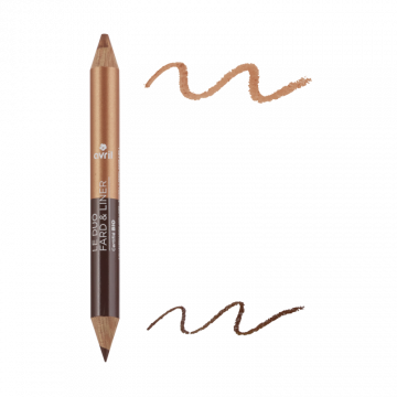 Crayon Duo Fard Et Liner Terre Brûlée / Cuivré Irisé - Certifié Bio